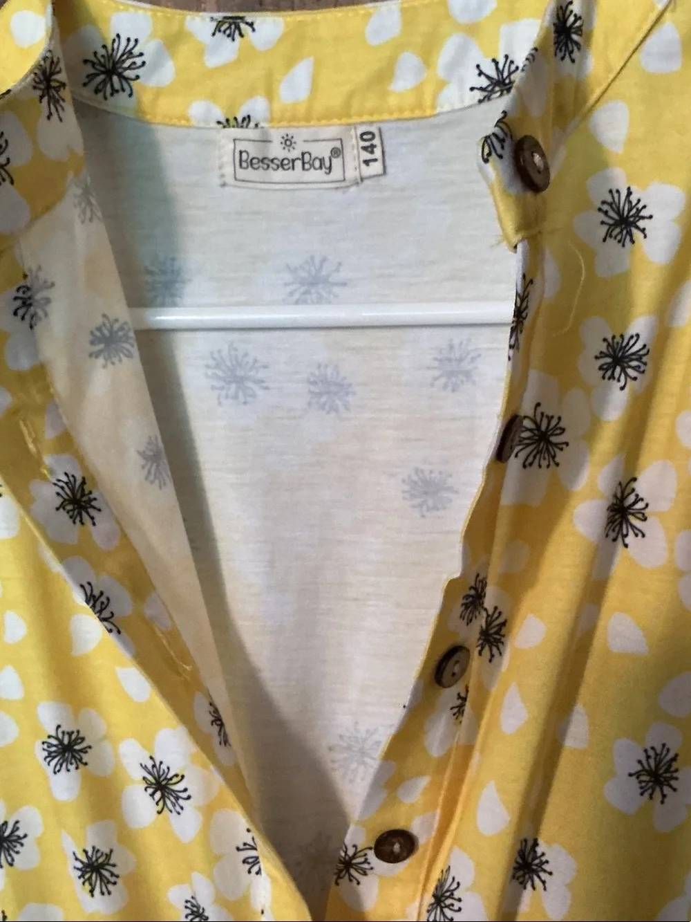 Girls' Yellow Floral Ruffle One-Piece Romper